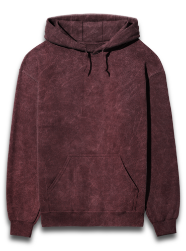 Acid Wash Hooded Sweatshirt