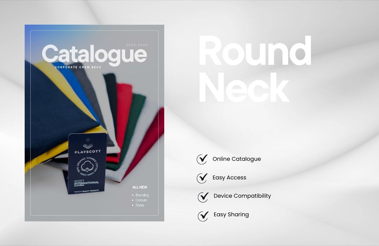 Plain Round Neck T-Shirts Wholesale - Playscott Tirupur factory apparel